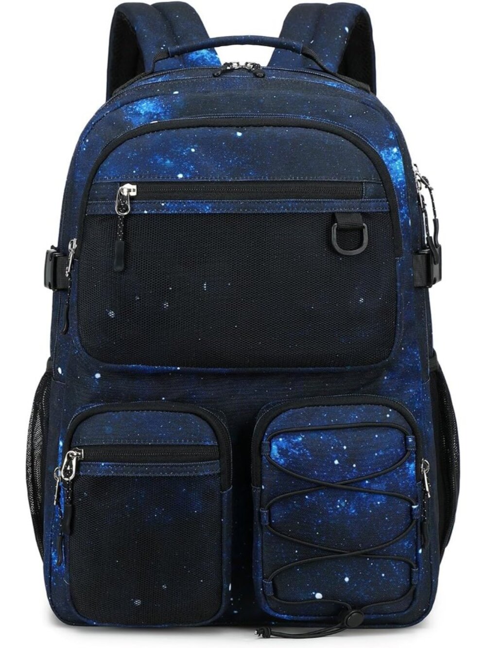 Galaxy Multi-Pocket Laptop Backpack - Water-Resistant, Lightweight, & Spacious